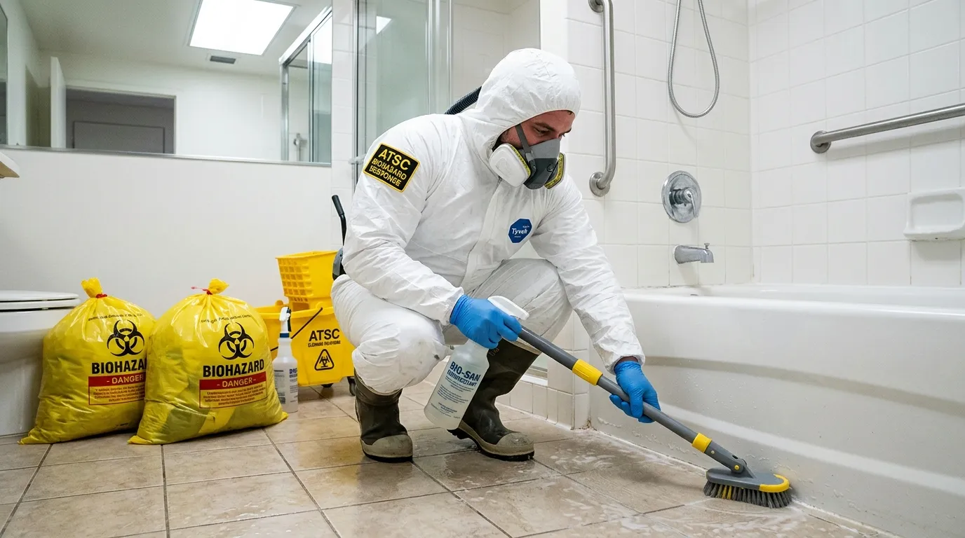 Decontamination equipment deployed for Blood Cleanup in Cranford